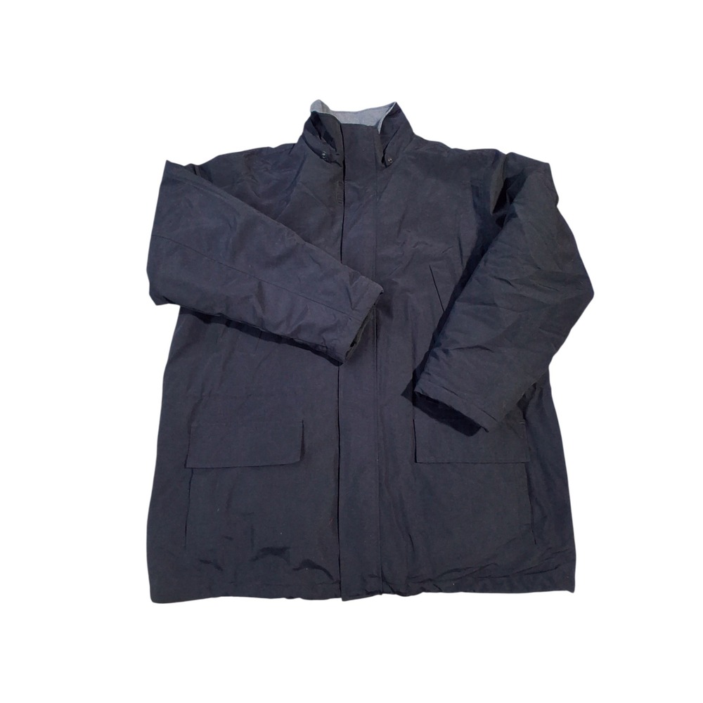 Lands' End Quilted Fleece Outerwear Cozycore Mens size XXL Utility Parka Jacket